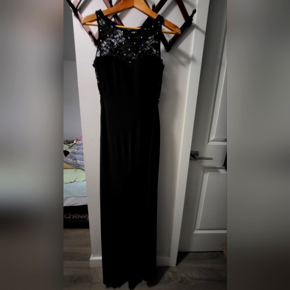 Macy's Black Long Dress